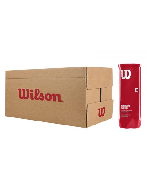 Doos van 24 kokers Wilson Padel X3 ballen: Duurzaam